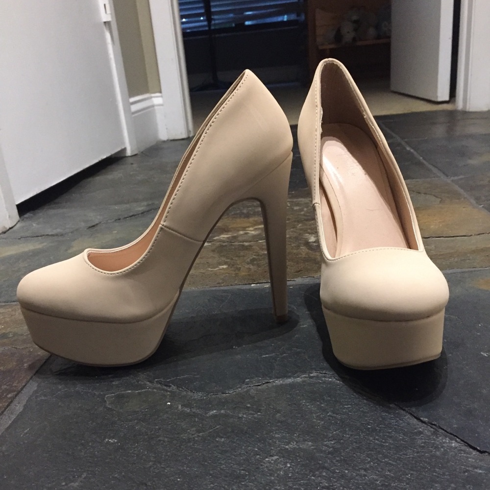 Charlotte Russe Nude Pumps
